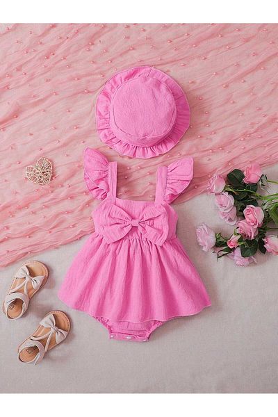 OEM Rochie stil salopetă cu pălărie