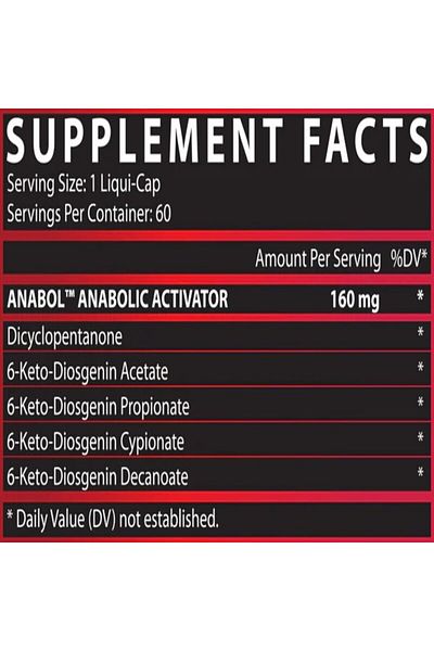 Nutrex Research Anabol Hardcore Anabolic Activator 60 Capsules