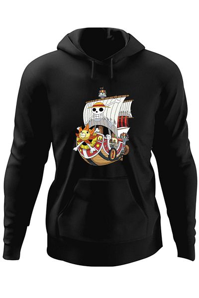 OEM Men's Hoodie One Piece Pirate Ship Sailor Luffy Anime