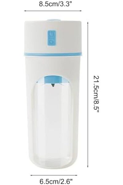 MACON ZERO SPACE ZJ2019 Portable Juicer Cup 400ml – Rechargeable Blender for Fresh Juice, Smoothies