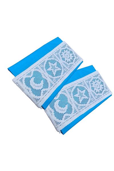 ARIALE Set 2 Pillowcases, Dulce Visare , 50x70cm, Turquoise Ranforce Cotton