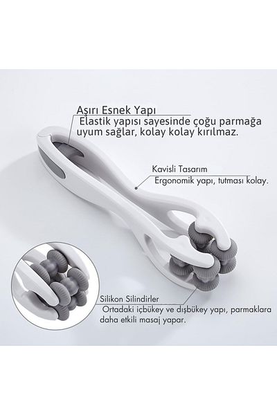 Sorendy Finger and Hand Massager Massage Roller Plastic Roller Relaxing Finger Exercise Roller Ma-107