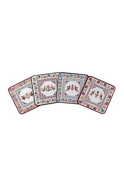 Magnetella Coasters, traditional gifts, Romanian Stitches, MB112