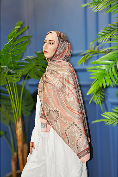 MSCARFS Root Pattern Cotton Voile Silk Shawl