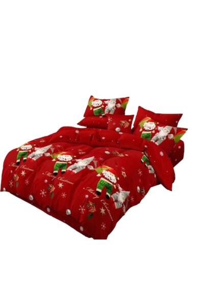 OEM Christmas Bedding Set, Finet, 6 Pieces, for 2 People, 230x250cm, Multicolor, Santa Claus