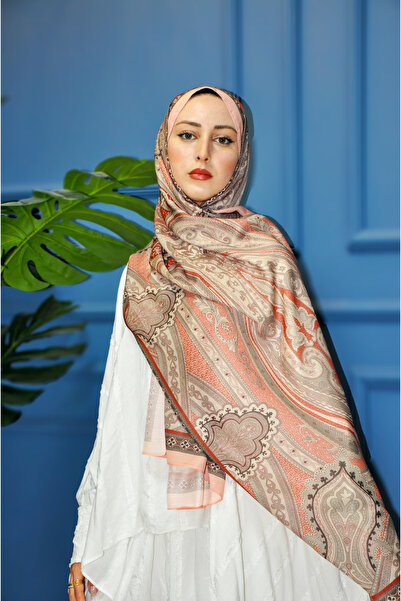 MSCARFS Root Pattern Cotton Voile Silk Shawl