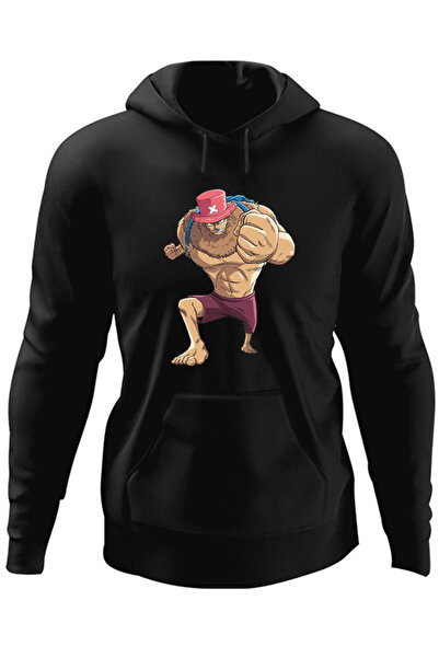 OEM Ανδρικό Φούτερ με Κουκούλα One Piece Chopper Tony Straw Hat Pirates Anime