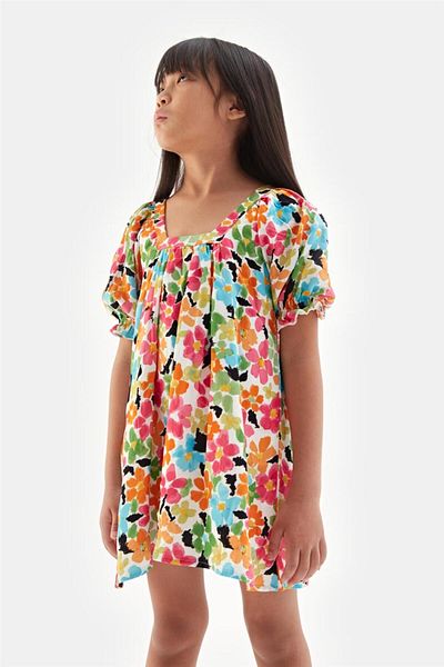 Tyess Girl Patterned Dress