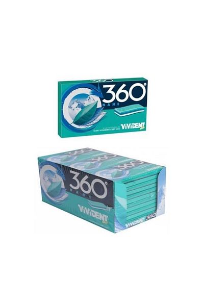 Vivident 360 علكة بنكهة النعناع خالية من السكر 33 جم × 18 قطعة