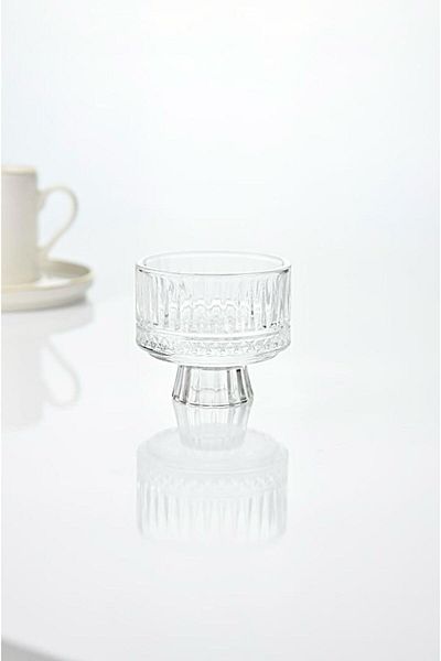 Wow Home 6 Pieces Glass Coffee Side Stand Turkish Delight Set