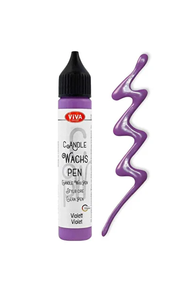 Viva Decor Colored wax for candle decoration, VIVA DECOR, 28 ml Purple