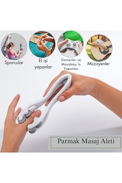 Sorendy Finger and Hand Massager Massage Roller Plastic Roller Relaxing Finger Exercise Roller Ma-107