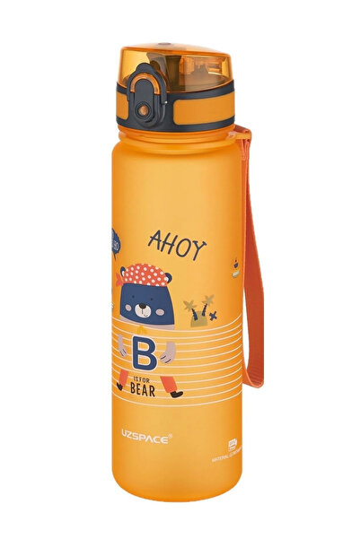 Vagonlife حياة العربة Uzspace زجاجة تريتان 500 مل بنمط الحيوان 3026-5 برتقالي