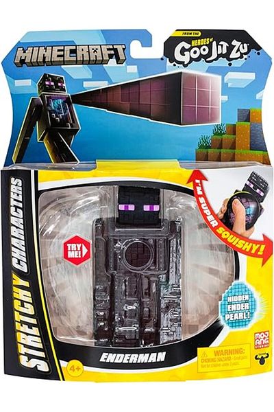 Heroes of Goo Jit Zu Goo Jit Zu Minecraft S2 Enderman Hero Pack | Stretchy Action Figure with Goo Filling