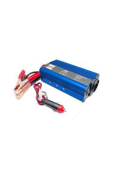 Bass Polska Convertor de tensiune 12 V - 230 V, sinusoidală modificată, 600 W/1200 W, albastru