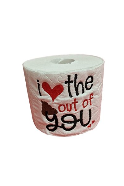 ARIALE Broidered Toilet Paper Love, multicolor, cellulose