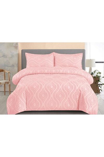 OEM Bed Linen, Grofat M1, Uni, 4 Pieces, 2 Persons, 230x250cm, Powder Pink