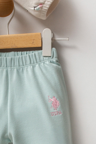 U.S. Polo Assn. Licensed Baby Girl 2 Piece Set