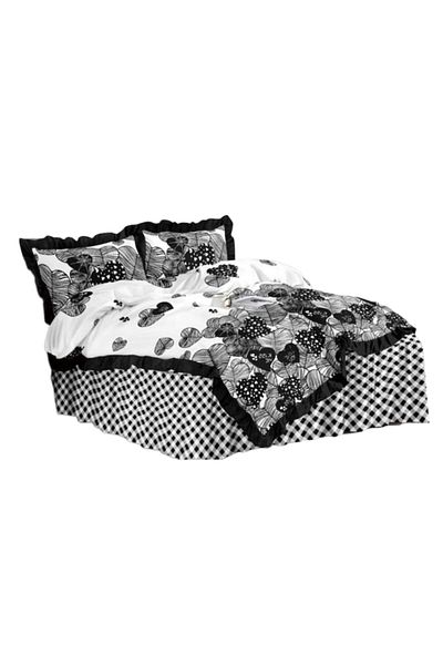 OEM Double Bedding Set, Ruffled Sheet, Spring, Finet, 4 Pieces, 2 Persons, Non Colors, 200x230cm