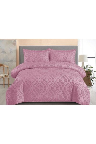 OEM Bed Linen Set Grofat M1, Uni, 4 Pieces, 2 Persons, 230x250cm, Pink