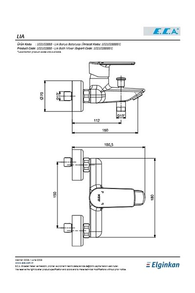 Eca Lia Bath Faucet