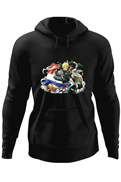 OEM Ανδρικό Hoodie Vinsmoke Sanji One Piece Samurai Kimono Anime