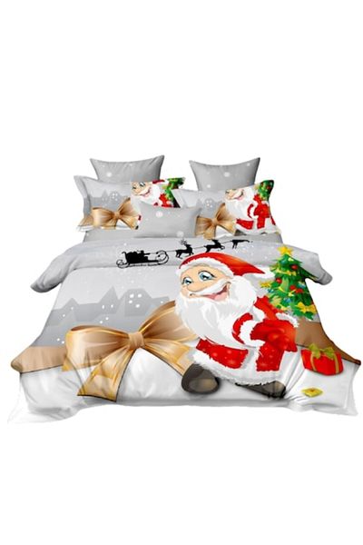 OEM Christmas Bed Linen Set, Finet, 4 Pieces, Single Person, 160x230cm, Multicolor, Glowing Orbs