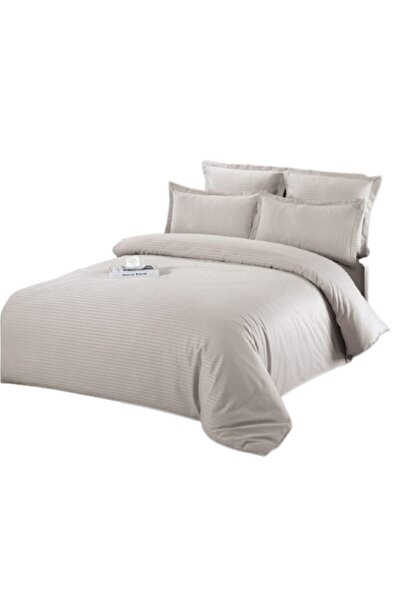 OEM Double bed linen, Damask, 6 pieces, 2 persons, 200x230cm, Ash Grey