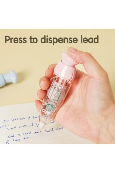 Deli EH375 – Refillable Correction Tape (5mm × 6m) – Pink/Purple/Blue/Green