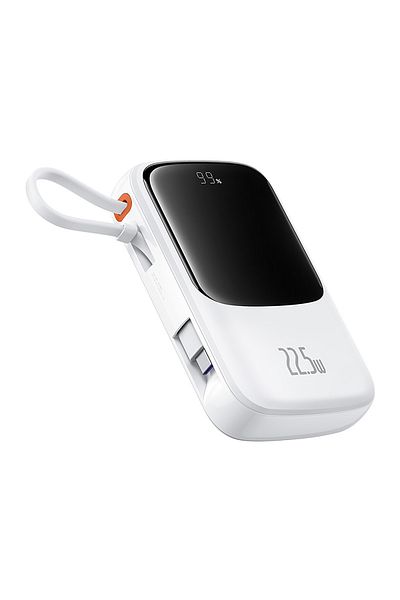 Baseus Baterie externă 10000mAh Qpow Pro+ 22.5W USB-C - albă