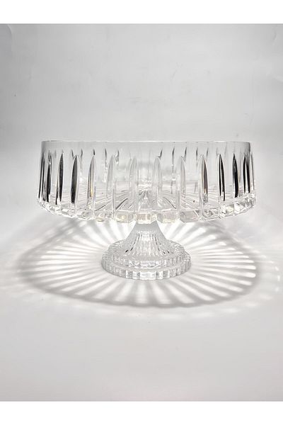 Akden Kristal Crystal Decor Handworked Elegant Glass Bowl