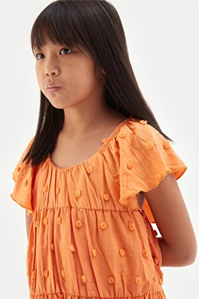 Tyess Girl Orange Dress