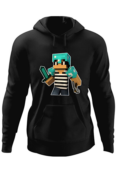 OEM Ανδρικό φούτερ Minecraft με πράσινο δέρμα