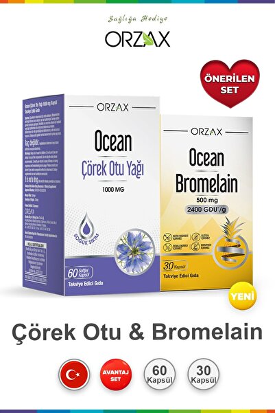 Ocean Black Cumin Seed Oil 60 Capsules & Bromelain 30 Capsules