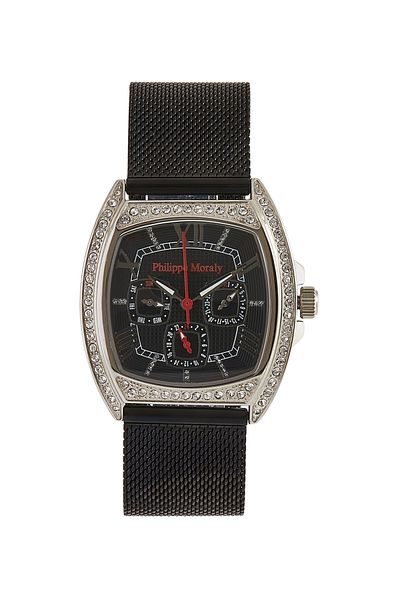 Philippe Moraly Stainless Steel Analog Wrist Watch LS1140QWBB