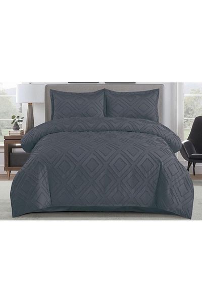 OEM Bed Linen Set, Grofat M4, Uni, 4 Pieces, 2 Persons, 230x250cm, Grey