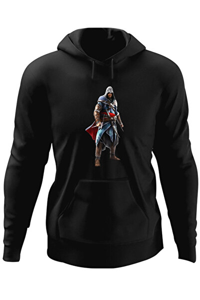 OEM Ανδρική μπλούζα με κουκούλα Assassin's Creed Ezio Auditore βιντεοπαιχνίδι