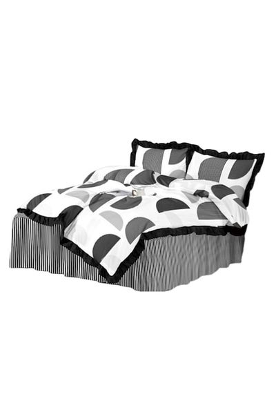 OEM Double Bedding Set, Ruffled Sheet, Spring, Finet, 4 Pieces, 2 Persons, Non-Color Patterns, 200x230cm