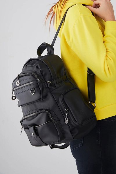 citycenterfashion Women's Wash Leather Multi-Compartment Backpack Cty-Lbn-404