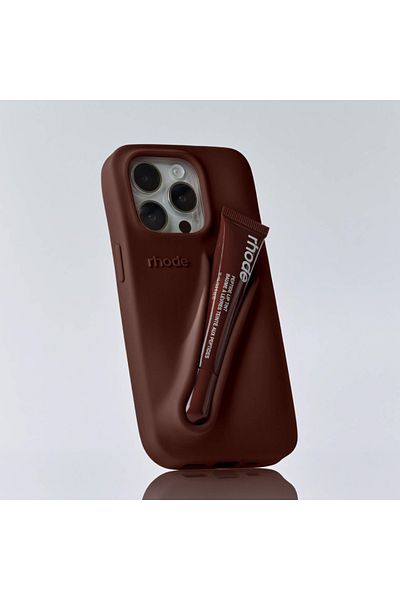rhode Rod Haley Lip Balm Holder Case - Espresso iPhone 14