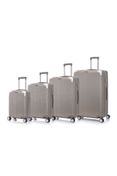 Travel Vision 4Pcs Trolley Case Set, Brown