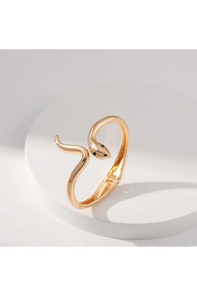 Eva Grace Fenna bracelet, gold, snake-shaped