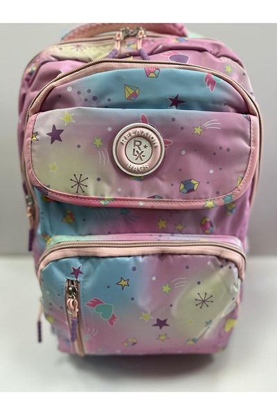 TUZY KIRTASİYE OYUNCAK Tuzy Patterned Waterproof School Bag Set of 3