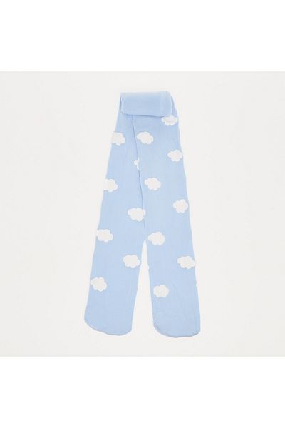 Juniors Cloud Print Tights