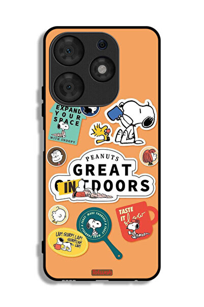 Tolwak Tecno Spark 10 Pro Protective Case Cover Peanuts Stickers