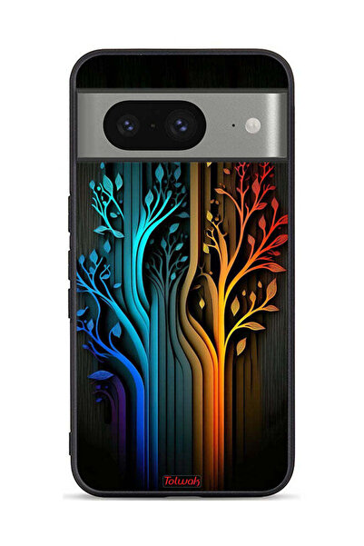 Tolwak غطاء حماية لهاتف Google Pixel 8 بتصميم أوراق الشجر