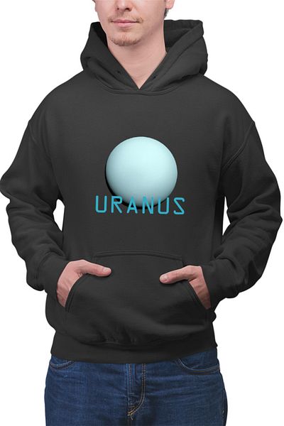 OEM Men's Hoodie NASA Uranus Huge Celestial Moon Gas Gravity