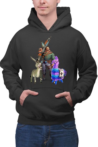 OEM Men's Hoodie Fortnite Goat Donkey Animals Hunting