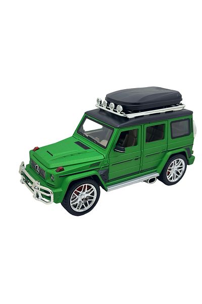JPT Macheta Mercedes G Class 1/24 replica metal cu sunete, lumini si fum verde