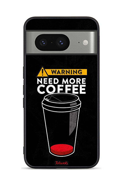 Tolwak غطاء حماية لجهاز Google Pixel 8 - هل تحتاج إلى المزيد من القهوة؟